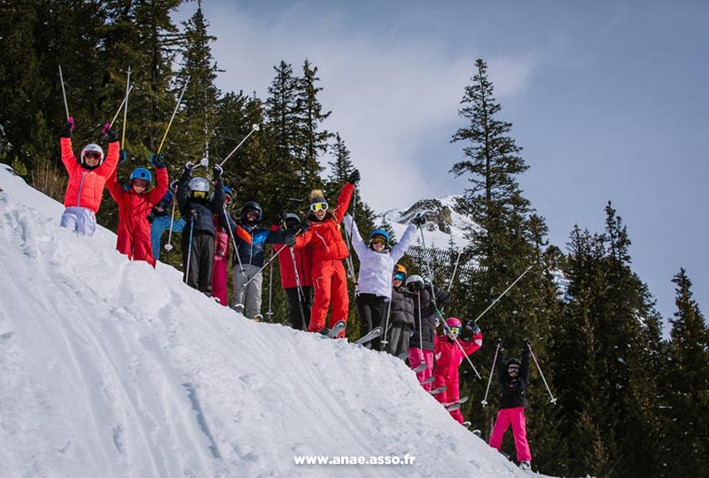 Cours de ski enfants avec l'ESF