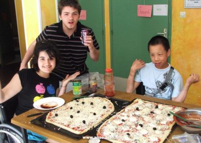 Atelier pizza pour enfants