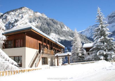 Vue sur le chalet de la Grande Casse à Pralognan