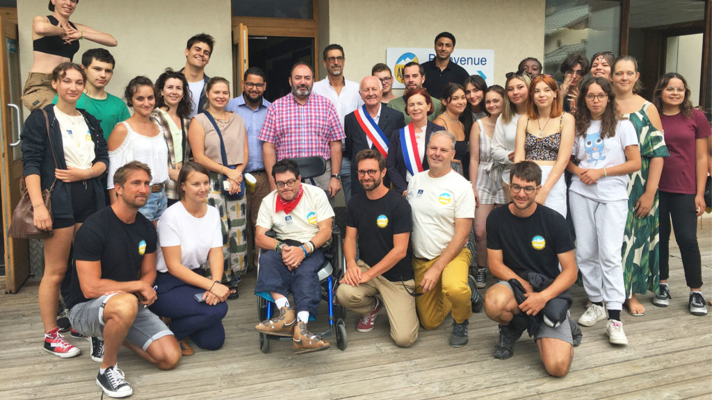 Visite du Ministre de la santé François Braun au centre de vacances adaptées Anaé Vacances à Pralognan en août 2022