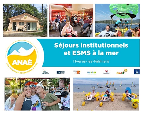 Couverture flyer Anaé séjours institutionnels et ESMS à la mer