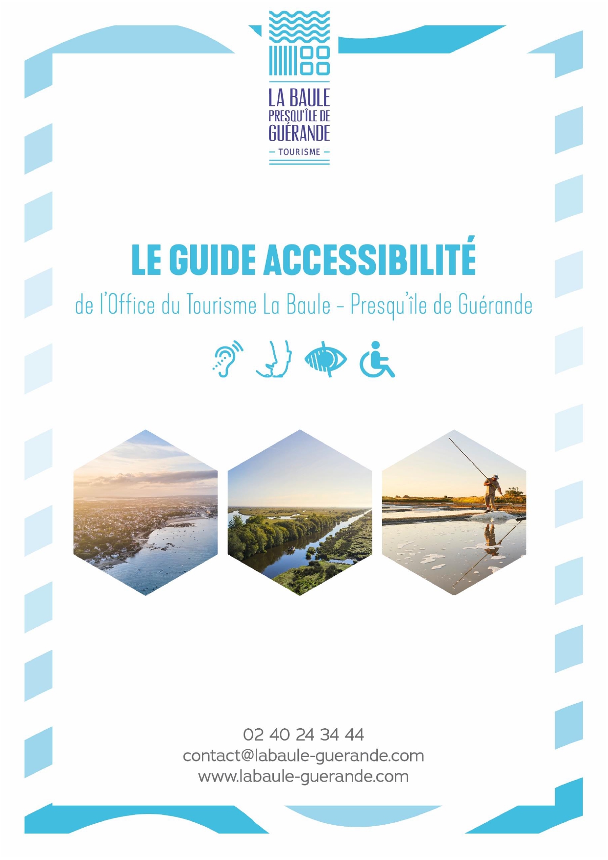 Couverture du guide accessibilité 2023 de la Baule Presqu'île de Guérande