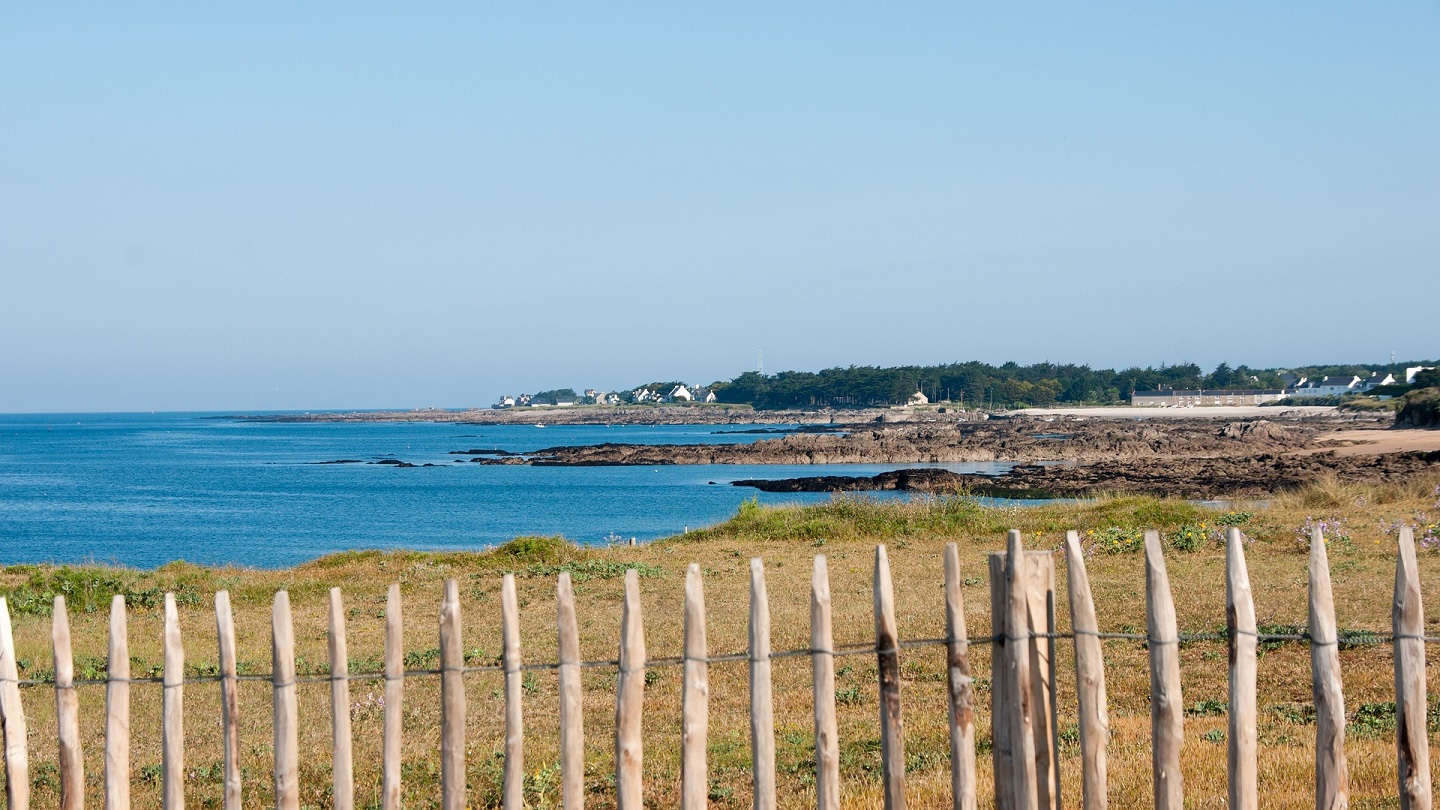 Vue sur l'océan Atlantique à Piriac sur Mer en Loire-Atlantique