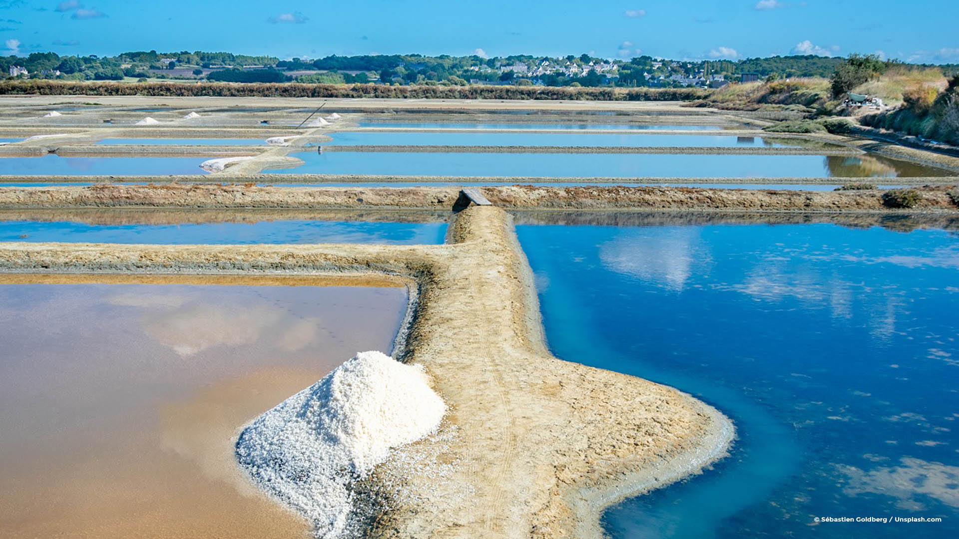 Marais salants de Guérande en Loire-Atlantique