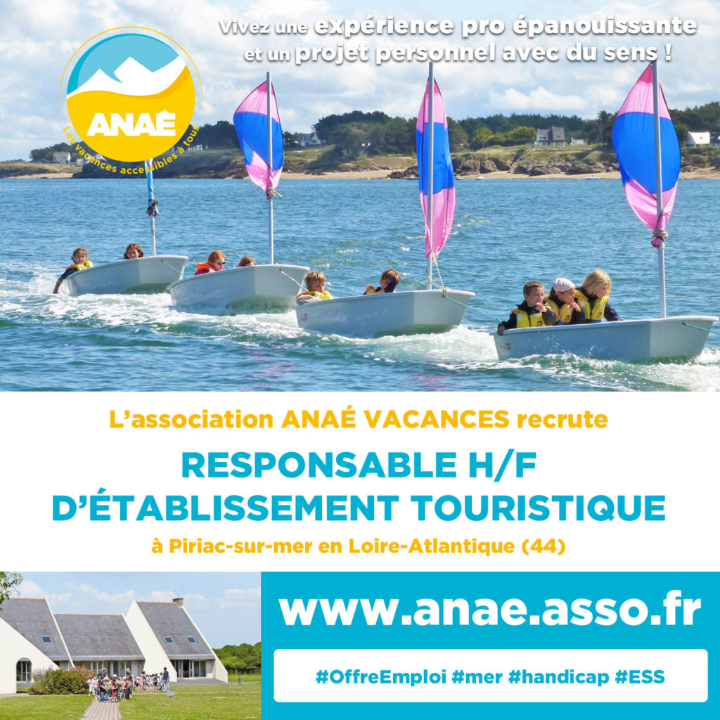 Visuel offre d'emploi responsable d'établissement à Piriac sur Mer en Loire Atlantique