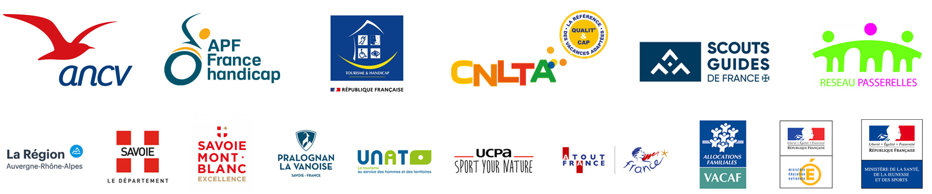 Logos partenaires association Anaé