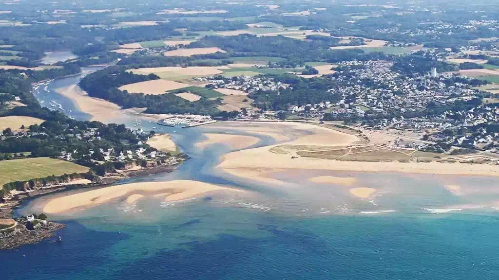 Vue aérienne de Riec-sur-Bélon en Bretagne-petit format