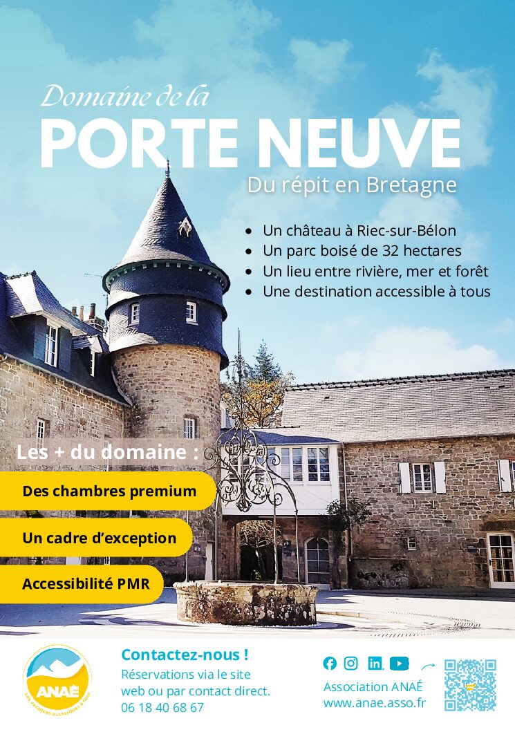 Couverture du flyer Anaé Vacances, séjours adaptés handicap moteur et déficience intellectuelle à Saint-Sorlin d'Arves en Savoie