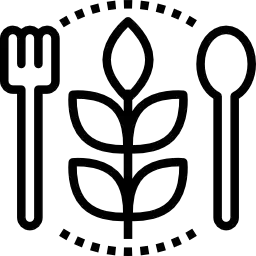 icone possibilité de repas végétarien à l'Anaé