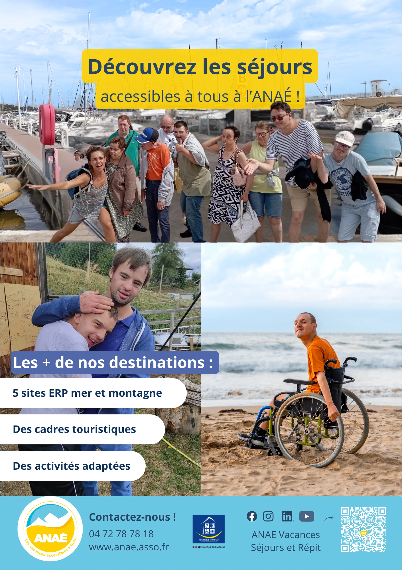 Couverture flyer Anaé séjours institutionnels et ESMS à la mer