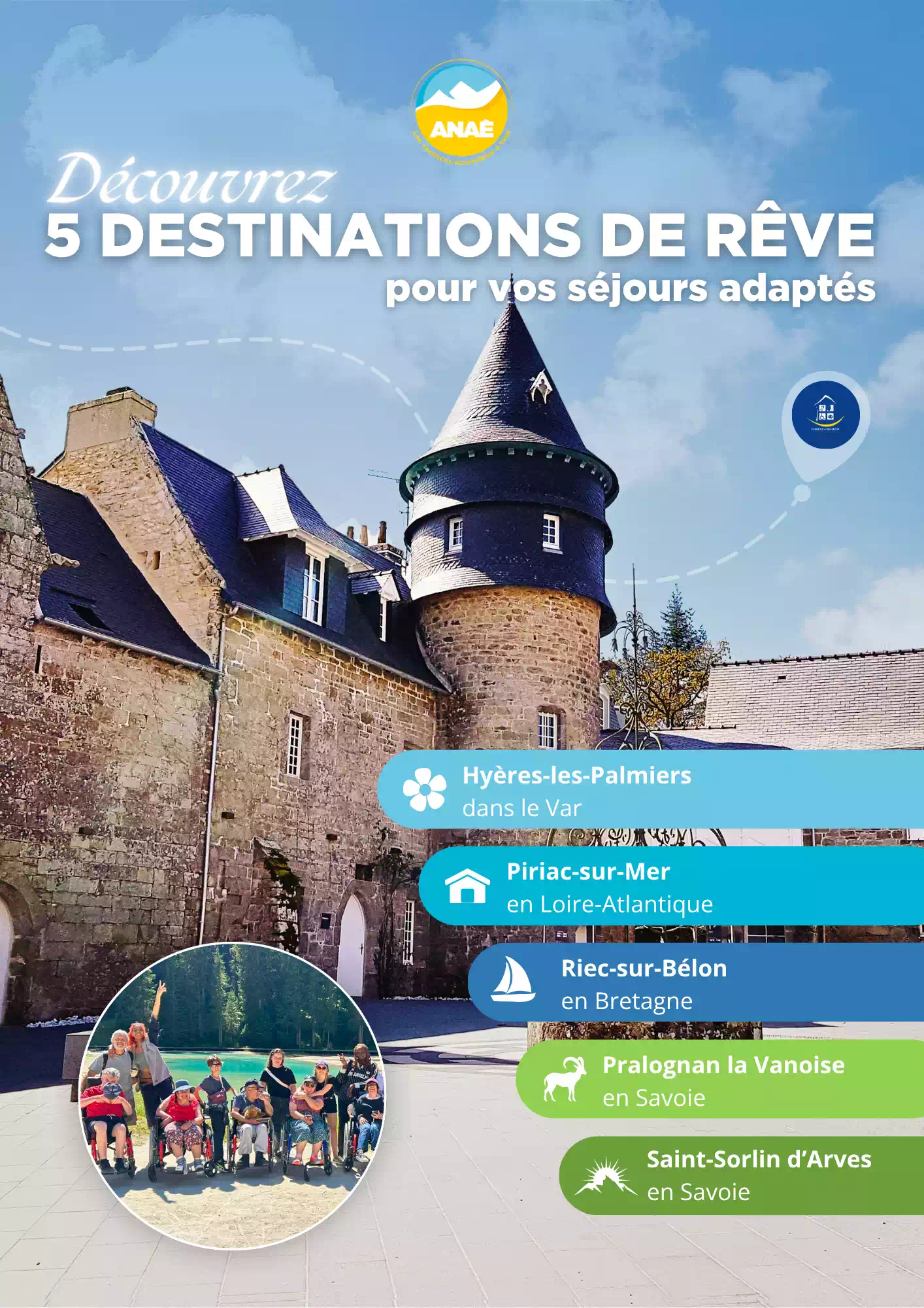 Page de garde du dossier de présentation de l'ANAÉ à destination des OVA