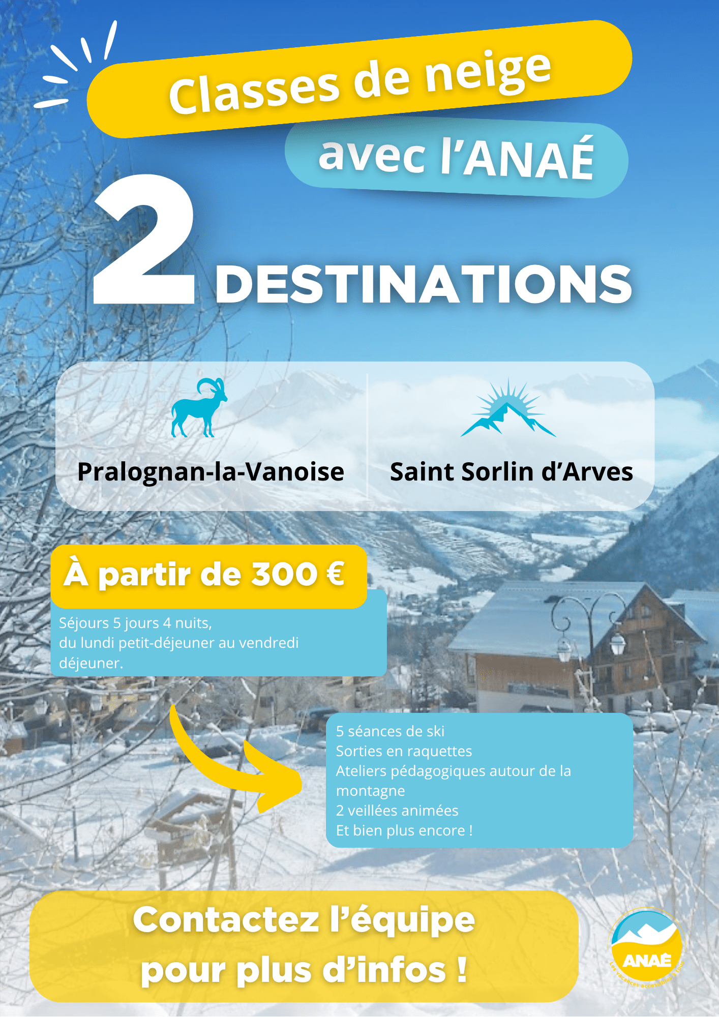 NOS SÉJOURS CLASSE DE NEIGE (A3)